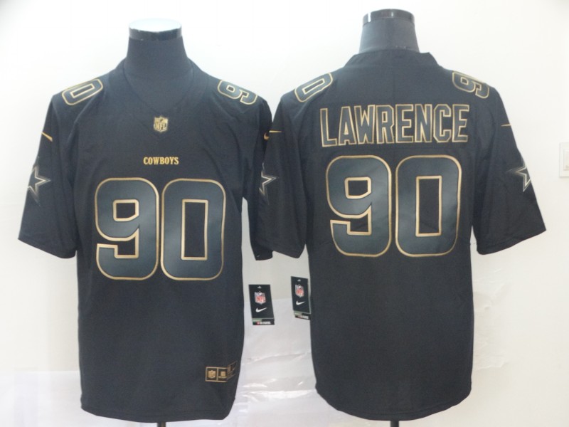Men's Dallas Cowboys DeMarcus Lawrence #90 Black Jersey
